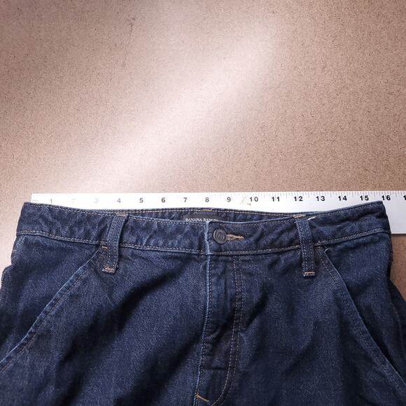 Banana Republic Jeans Women 30/10 Blue Wide Leg High Rise Trouser Casual Chic - Picture 4 of 11